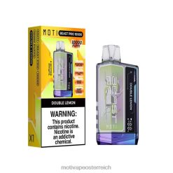 MOTI Beast Pro Einweg-Vaporizer (5 %, 10.000 Züge) doppelte Zitrone TN2TZ43 MOTI Kaufen Österreich