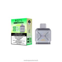 MOTI Go Pro Einwegkapsel saures Apfeleis TN2TZ88 MOTI Vape Pop Österreich