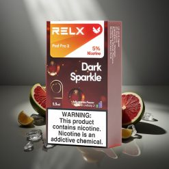 RELX Pod Pro 2 600 Züge 1.9ml Dunkler Glitzer 2/3 Pods 3 Spannungsstufen