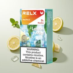 RELX Pod Pro 2 600 Züge Zitrone Minze 1,9ml 3-Stufen-Spannung