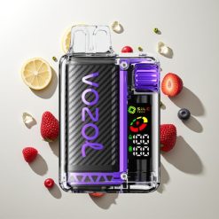 VOZOL Vista 20000 Züge Mischbeeren OLED Dual Mesh Coil 650mAh 6-Stufen MCU PCR TPD MTL wiederaufladbar